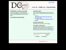 Tablet Screenshot of dcpoetry.com